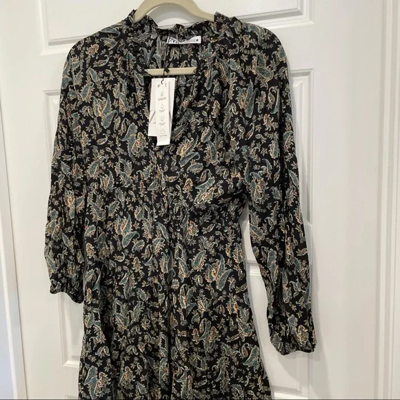 Zara Long Sleeve Mini Dress - Picture 8 of 15